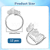 Butterfly Iron Napkin Rings AJEW-WH20070-109S-2