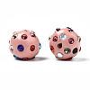 Polymer Clay Rhinestone Beads RB-T017-31E-A-3