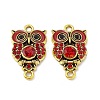 Alloy Rhinestone Connector Charms FIND-C019-10AG-02-2