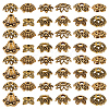 GOMAKERER 240Pcs 12 Styles Tibetan Style Zinc Alloy Bead Caps FIND-GO0002-09-1