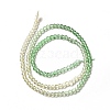 Transparent Gradient Color Glass Beads Strands X1-GLAA-H021-01B-13-4