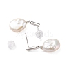 925 Sterling Silver Studs Earring EJEW-H002-29P-2