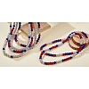 Polymer Clay Rhinestone Round Beaded Necklaces NJEW-SW00049-02-9