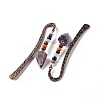 Natural Amethyst Bookmark AJEW-C025-01F-3