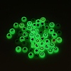 480Pcs 8 Style Flat Round Luminous Acrylic Beads DIY-YW0003-01-5