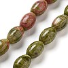 Natural Unakite Beads Strands G-B106-B26-01-1