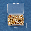 Brass Screw Clasps KK-FH0001-07G-8