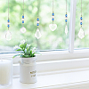 AHADERMAKER 6Pcs 6 Style Transparent Glass Pendant Decorations HJEW-GA0001-43-5