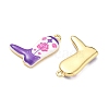 Printed Brass Pendants KK-CBA42CA-09G-3