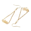 304 Stainless Steel with Natural Citrine Dangle Earrings EJEW-JE06010-08-4