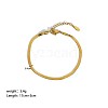 Simple Stainless Steel Snake Chains Bracelets for Summer Beach PM6439-2-1