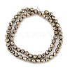 Electroplated Synthetic Non-magnetic Hematite Beads Strands G-H072-B01-01-3