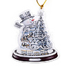 Acrylic Christmas Tree Pendant Decoration HJEW-Q010-01A-2