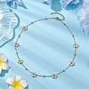 Imitated Pearl Acrylic Beads Necklace NJEW-JN04938-2