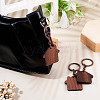Walnut Wood Pendant Keychains KEYC-TAC0034-06D-8