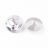 Pointed Back & Back Plated Glass Rhinestone Cabochons RGLA-J012-10mm-001-2