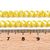 Electroplate Glass Beads Strands EGLA-A044-P2mm-B04-4