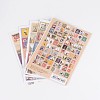 Postage Stamp Shape DIY Paper Label Paster Picture Stickers AJEW-L058-49-1