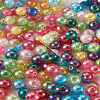 Transparent Crackle Acrylic Beads CACR-TA0001-03-3