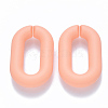 Opaque Spray Painted Acrylic Linking Rings OACR-S036-006A-I04-1