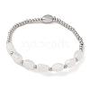 304 Stainless Steel Beads Stretch Breacelets for Women BJEW-M054-01P-01-2