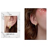 Enamel Striped Thick Hoop Earrings JE1110D-6