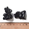 Natural Obsidian Carved Figurines DJEW-L023-D06-3