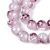 Baking Paint Glass Beads Strands DGLA-N015-8mm-05-3