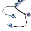 Chakra Gemstone Braided Beaded Bracelets BJEW-JB10905-01-4