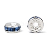 Brass Grade A Rhinestone Spacer Beads RSB035NF-14-1