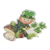 Saint Patrick's Day Opaque Printed Acrylic Pendants MACR-M038-01J-2