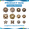 360Pcs 12 Styles Alloy & Iron Bead Caps Sets FIND-ME0001-39-2