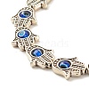 Hamsa Hand Tibetan Style Alloy Bracelets for Women BJEW-JB07728-4