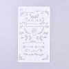 Plastic Reusable Drawing Painting Stencils Templates DIY-G027-F15-2