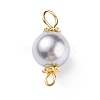Shell Pearl Bead Connector Charms PALLOY-JF01350-2