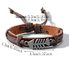 PU Leather Cord Adjustable Bracelets PW-WGD1435-02-2