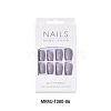 Solid Color Plastic Square Round Corners Full Cover False Nail Tips MRMJ-T080-06-2