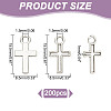 200Pcs Alloy Pendants FIND-HY0003-71AS-2