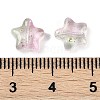 Transparent Spray Painted Frosted Glass Beads X2-GLAA-NH0003-01A-3