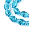 Transparent Glass Beads Strands EGLA-A037-T6x8mm-D03-3