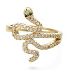 Adjustable Brass Micro Pave Cubic Zirconia Finger Rings RJEW-S044-064-NF-2