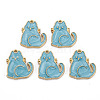 Alloy Enamel Pendants X-ENAM-N055-035A-NR-1