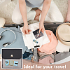 6Pcs Square PU Leather Jewelry Storage Bags with Iron Button ABAG-OC0001-18C-5