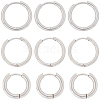 SUNNYCLUE 12 Pairs 3 Styles 202 & 304 Stainless Steel Huggie Hoop Earrings EJEW-SC0001-43-1