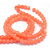 Baking Paint Imitation Jade Glass Round Bead Strands X-DGLA-Q021-4mm-31-3