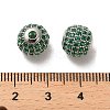 Rhodium Plated 925 Sterling Silver Micro Pave Cubic Zirconia Beads STER-H110-24C-03P-3