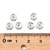 Brass Rhinestone Spacer Beads X-RB-A014-Z6mm-01S-NF-2