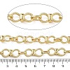 Rack Plating Brass Bowknot Link Chains CHC-G023-09G-2