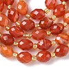Natural Banded Agate Beads Strands G-F809-A37-01-4