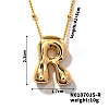 Simple and Stylish Brass Letter Pendant Necklaces for Women Men GF2554-18-1